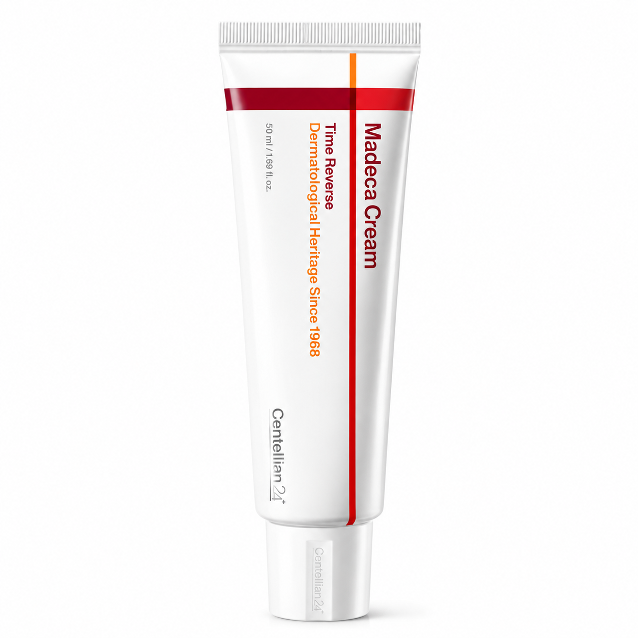 centellian24 madeca cream time reverse dermatological heritage skincare cream tube on white background