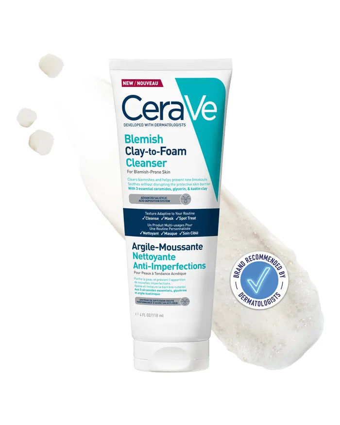 Cerave Blemish Clay-to-Foam Cleanser 118ml