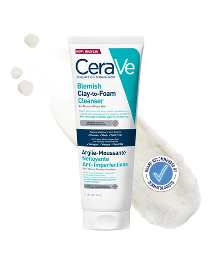 Cerave Blemish Clay-to-Foam Cleanser 118ml