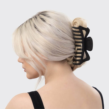 Kitsch Recycled Plastic Jumbo Classic Claw Clips 2pc - Black &amp; Tort