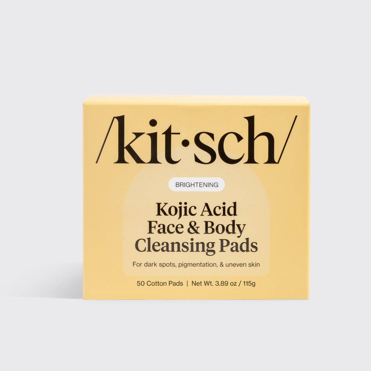Kitsch Kojic Acid Face &amp; Body Cleansing Pads - 50 Cotton Pads