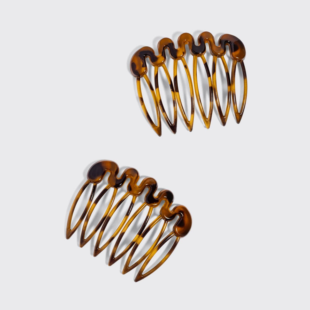 Kitsch French Hair Combs 2pc Set - Tort
