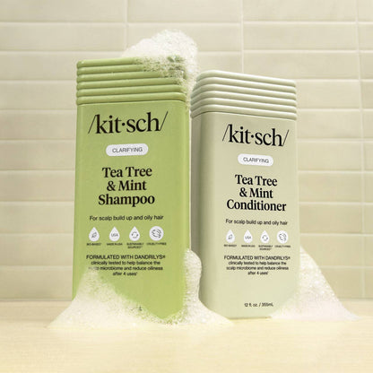 Kitsch Clarifying Tea Tree &amp; Mint Shampoo &amp; Conditioner Bottle Duo -2pc