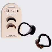 Kitsch Black & Tort Cloud Cuffs 2pc - Small