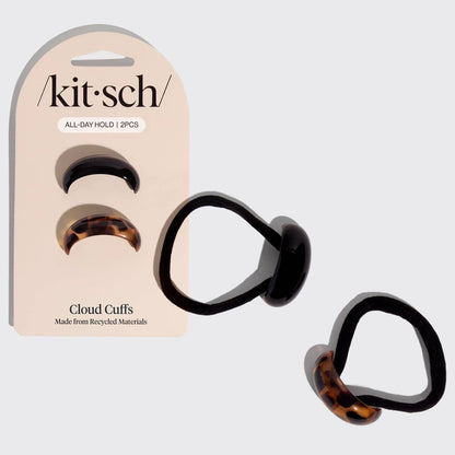 Kitsch Black &amp; Tort Cloud Cuffs 2pc - Small