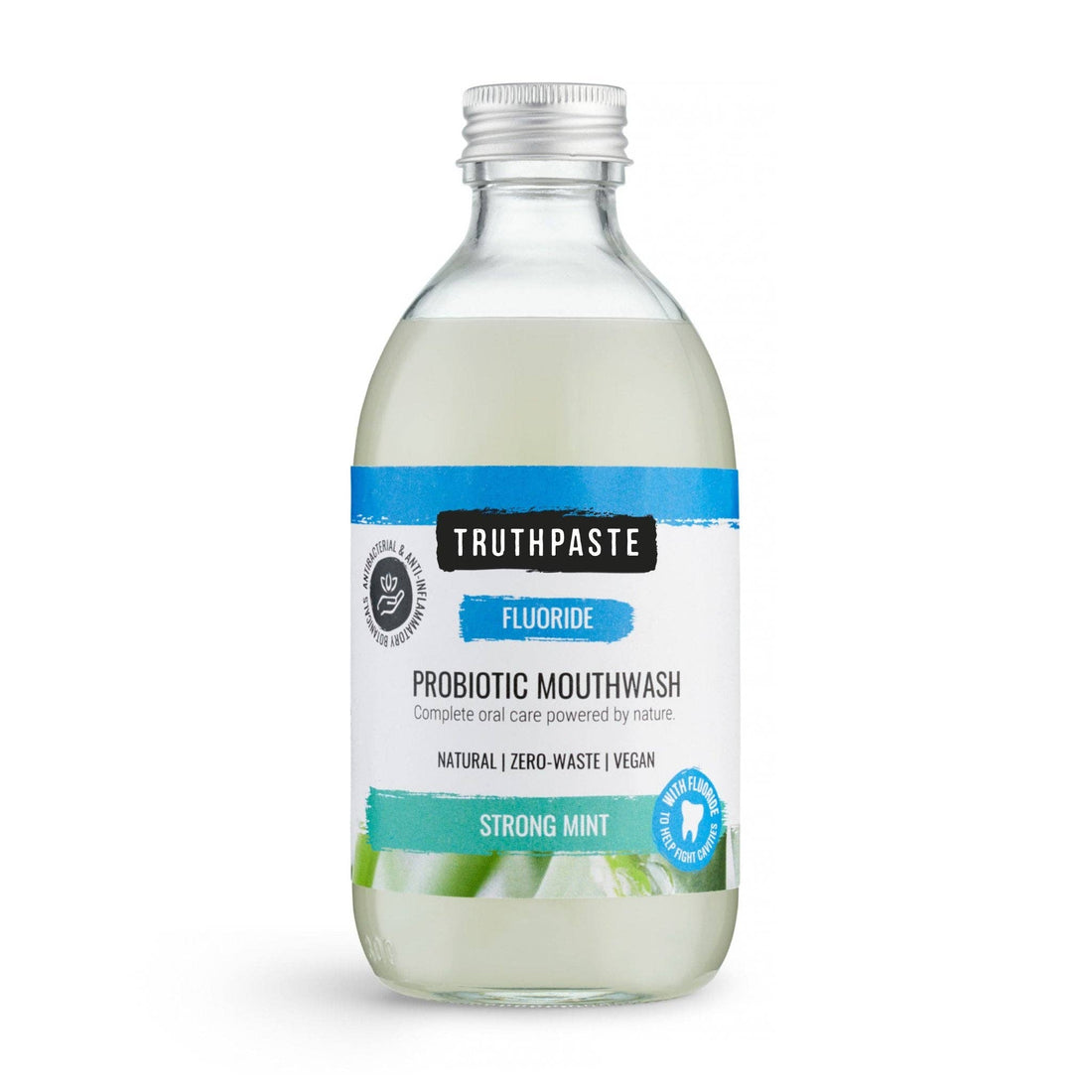 Truthpaste Probiotic Mouthwash - Fluoride Strong Mint 300ml