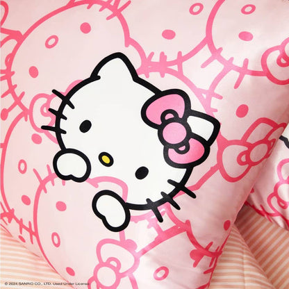 Kitsch x Hello Kitty Pillowcase - Pink Kitty Faces