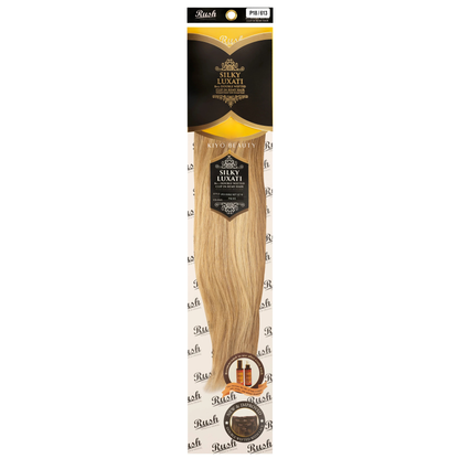 Rush Silky Luxati Human Hair Extension 8pc Full Head Double Weft Clip in 18"