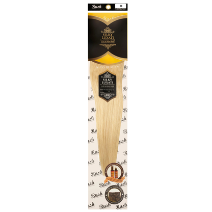 Rush Silky Luxati Human Hair Extension 8pc Full Head Double Weft Clip in 18"