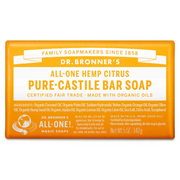 Dr. Bronner's All-One Hemp Citrus Pure-Castile Bar Soap 140g