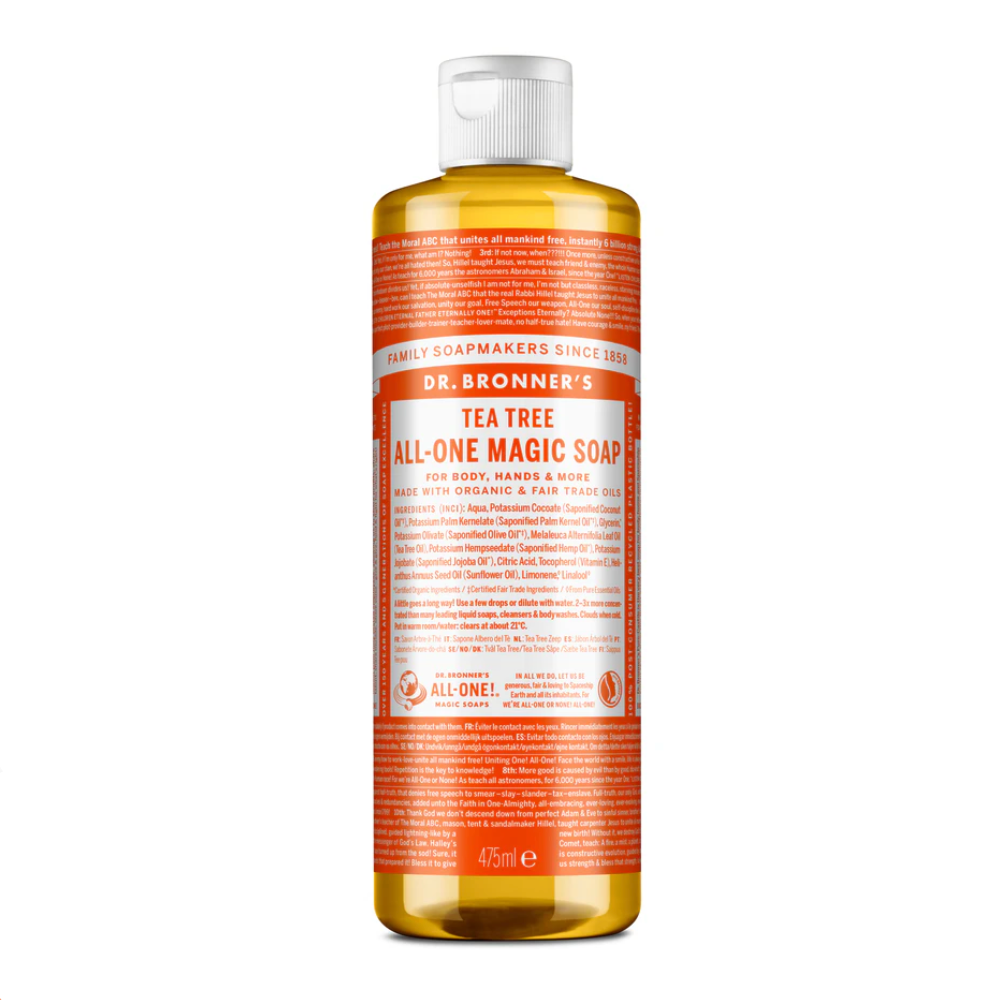 Dr Bronner's TEA TREE PURE-CASTILE LIQUID SOAP