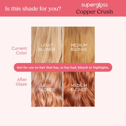 Glaze Supergloss Copper Crush - For Brunettes &amp; Redheads 190ml