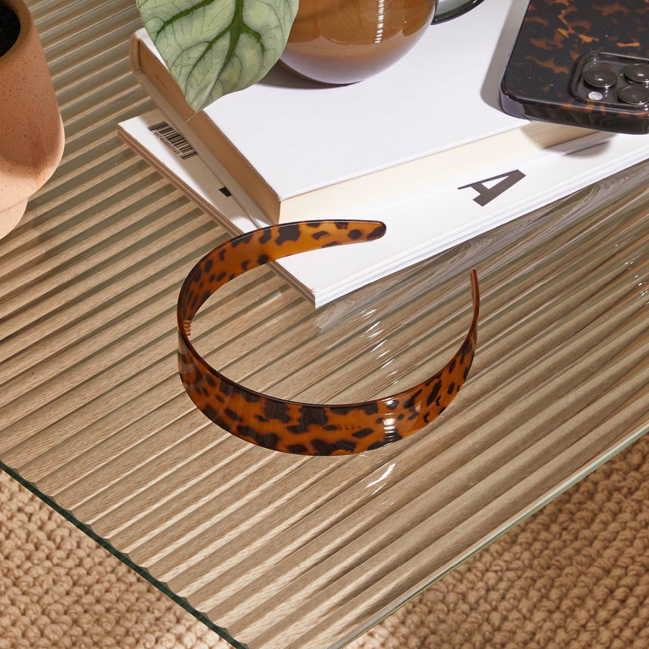 Kitsch Recycled Plastic Wide Headband - Tort