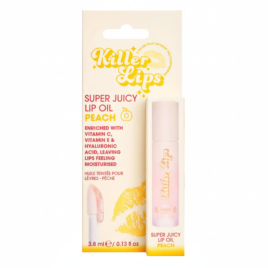 Killer Lips Super Juicy Lip Oil 3.8ml - Peach