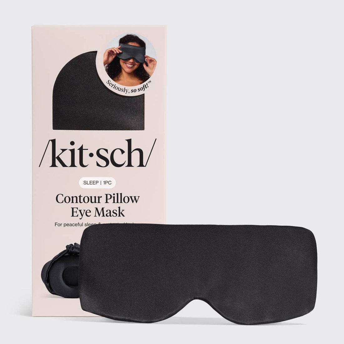 Kitsch Contour Pillow Eye Mask - Charcoal