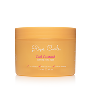 Rizos Curls Curl custard in orange jar. for curl definition and frizz control