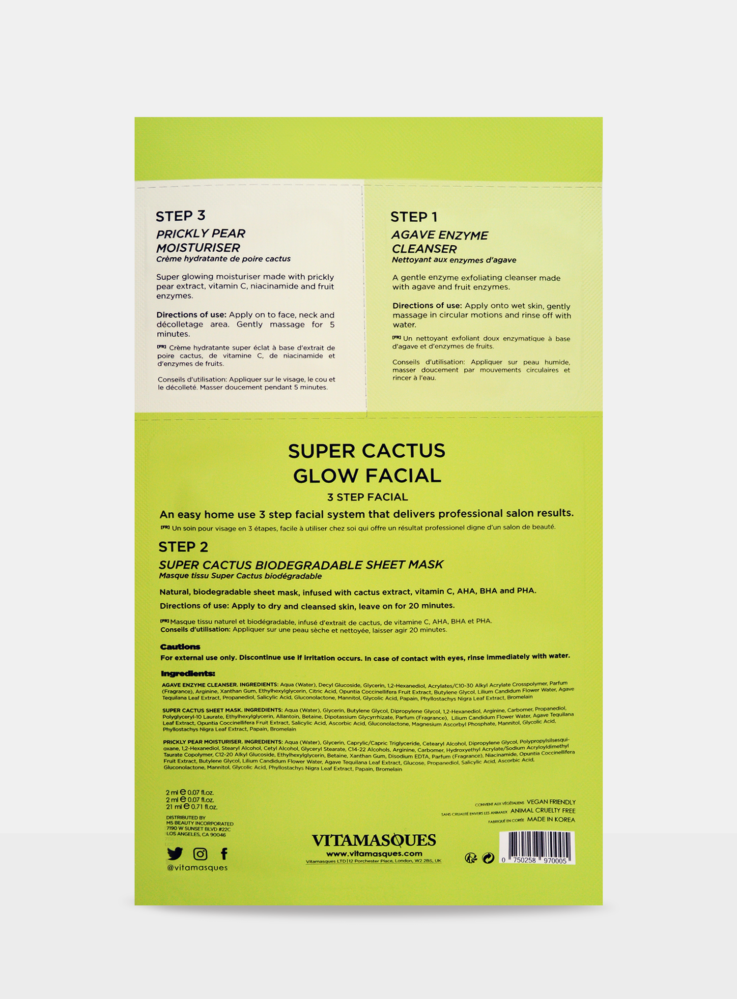 Vitamasques Super Cactus Glow Facial