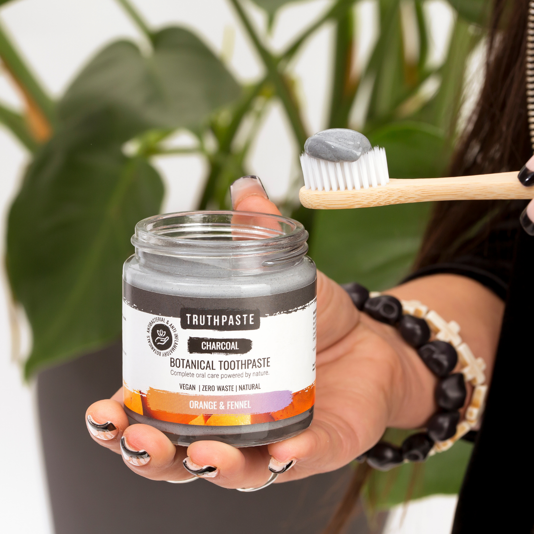Truthpaste Botanical Toothpaste Charcoal : Orange &amp; Fennel 100ml