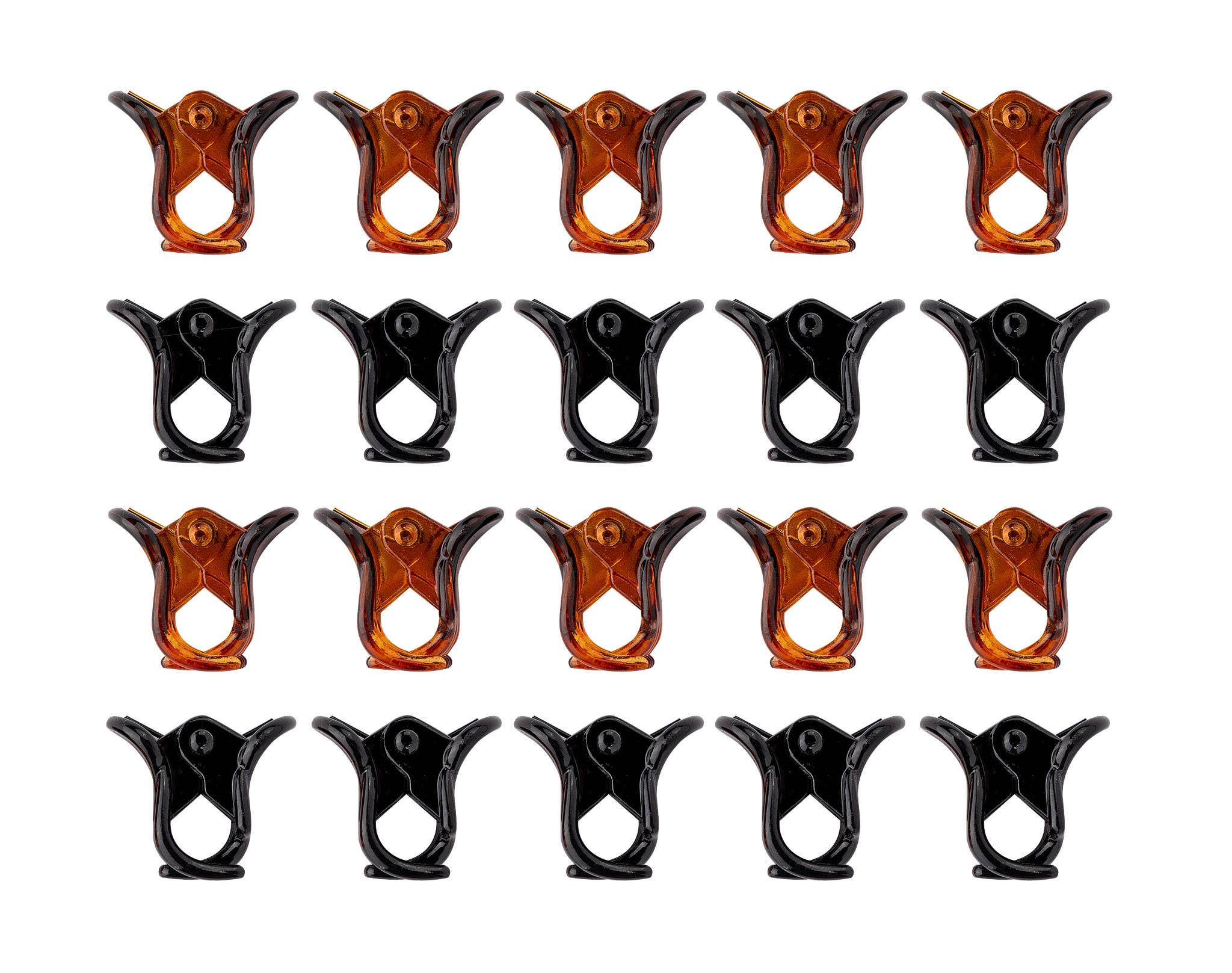 Brushworks Mini Claw Clips - 20 Pack