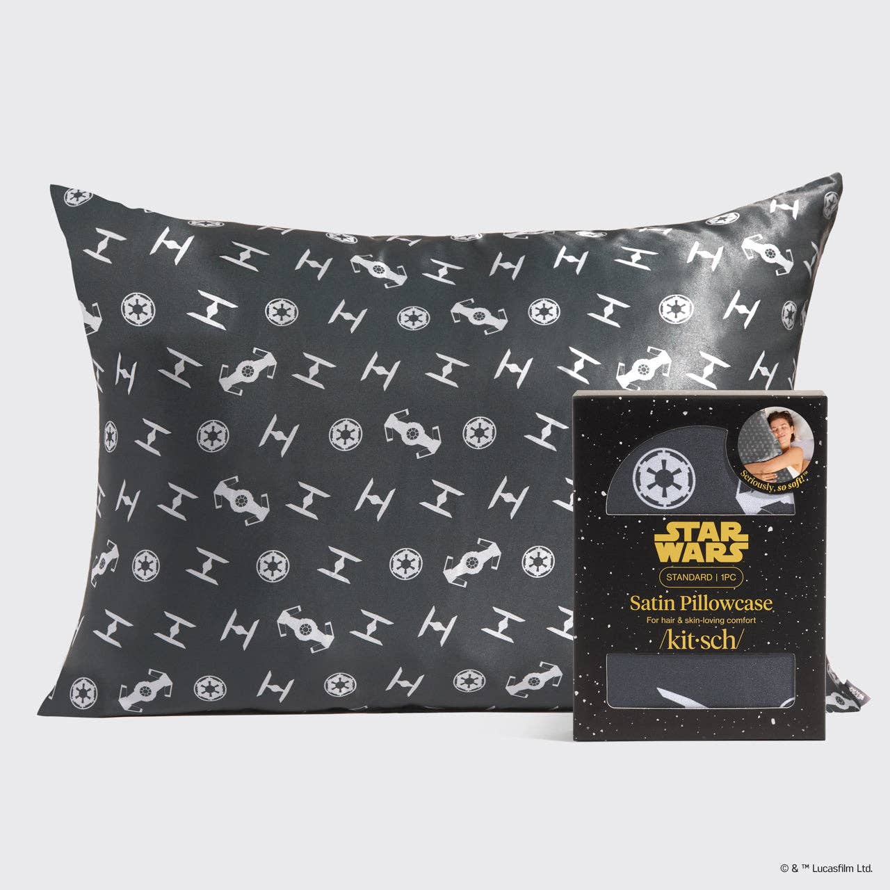 Star Wars™ &amp; Kitsch Satin Pillowcase in Galactic Empire