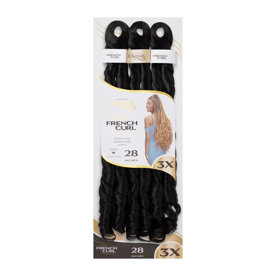 Cherish French Curl 28" 3X Pack
