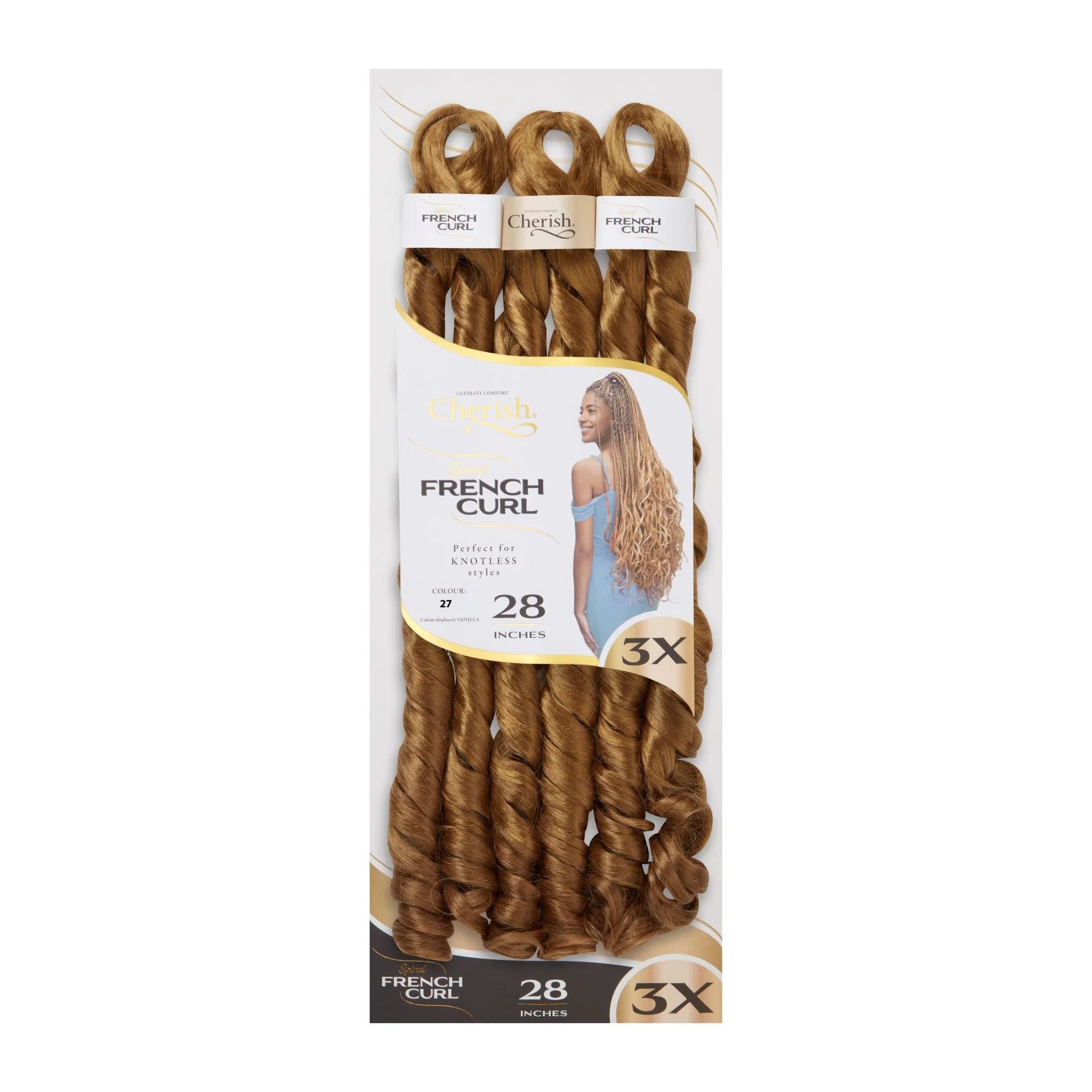 Cherish French Curl 28" 3X Pack