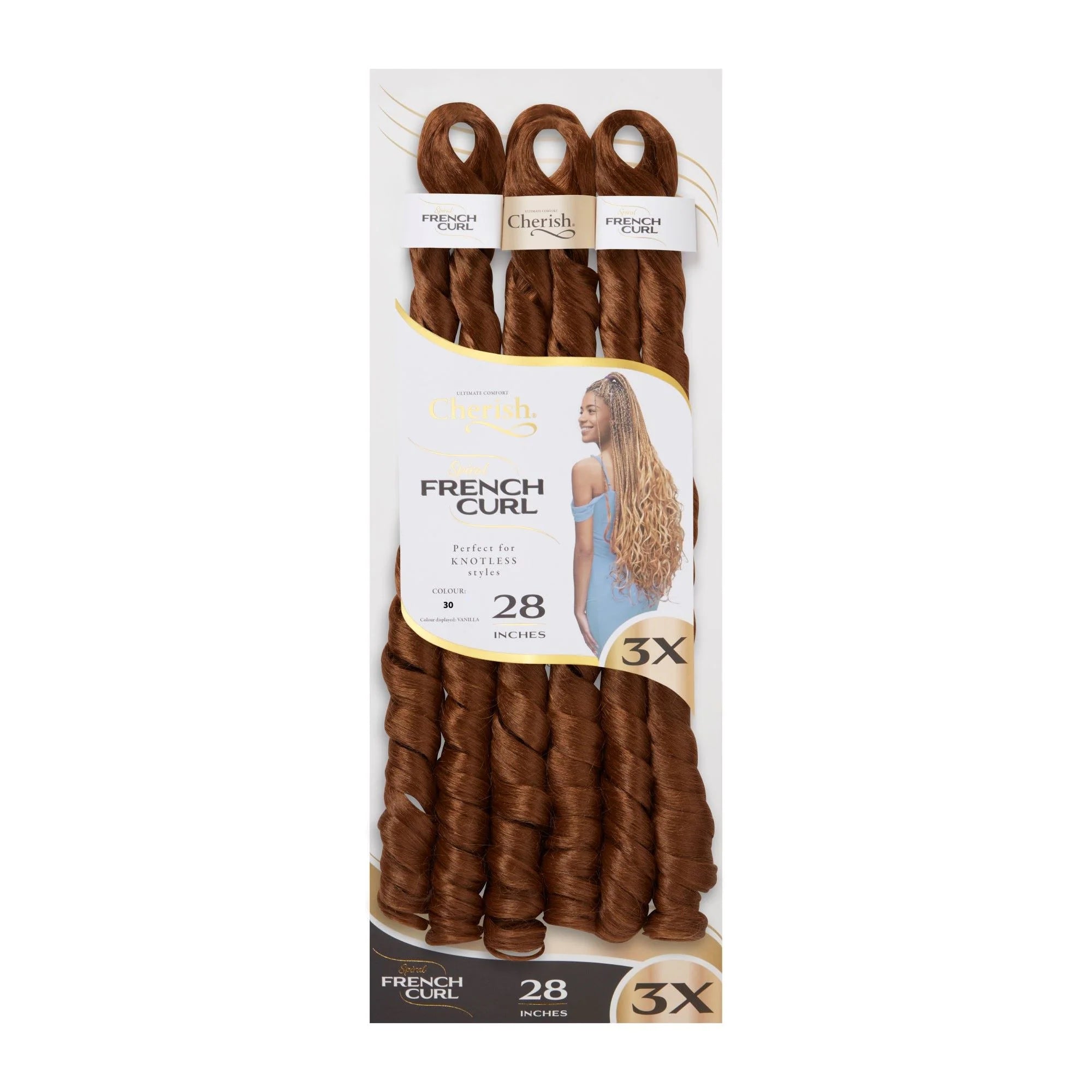 Cherish French Curl 28" 3X Pack
