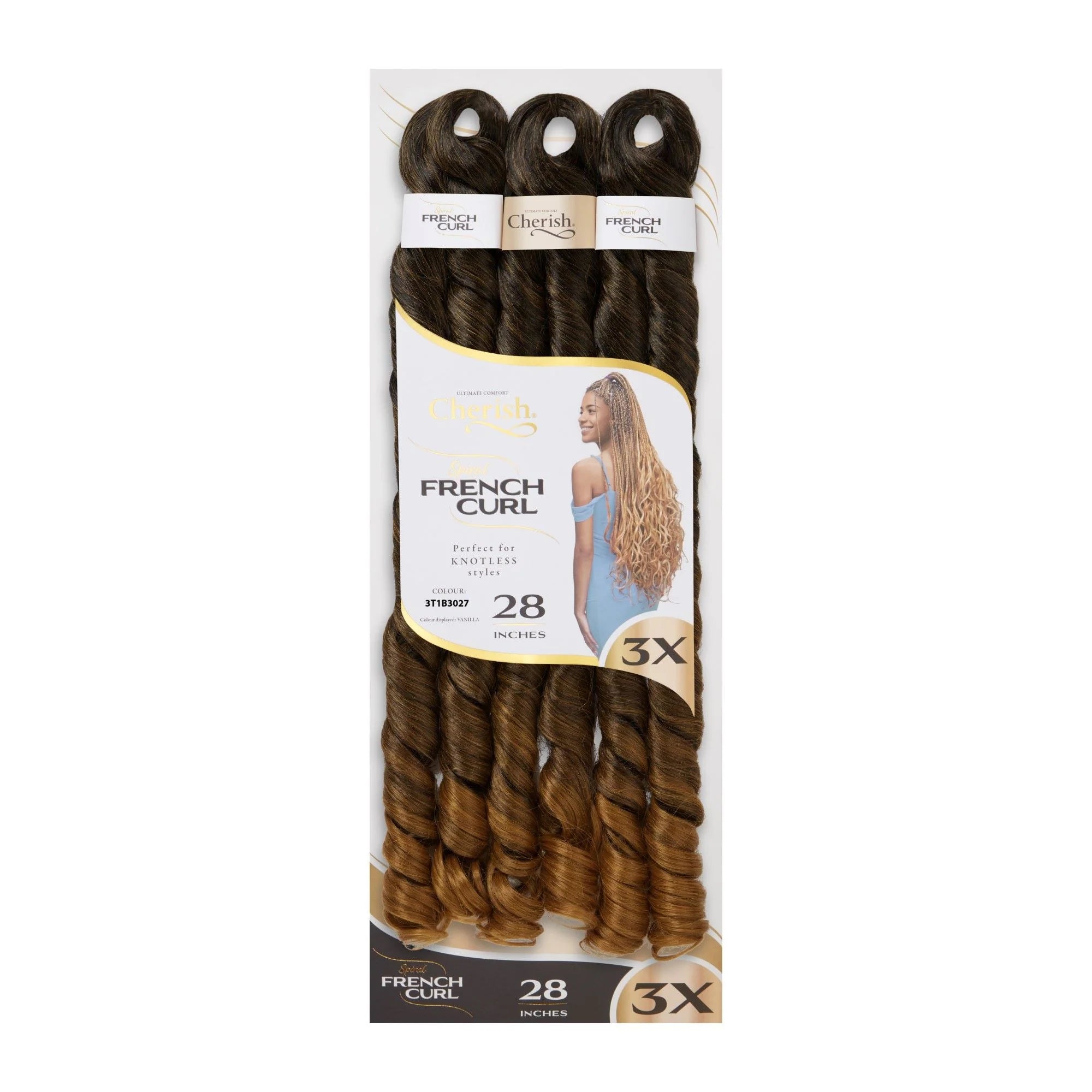Cherish French Curl 28" 3X Pack
