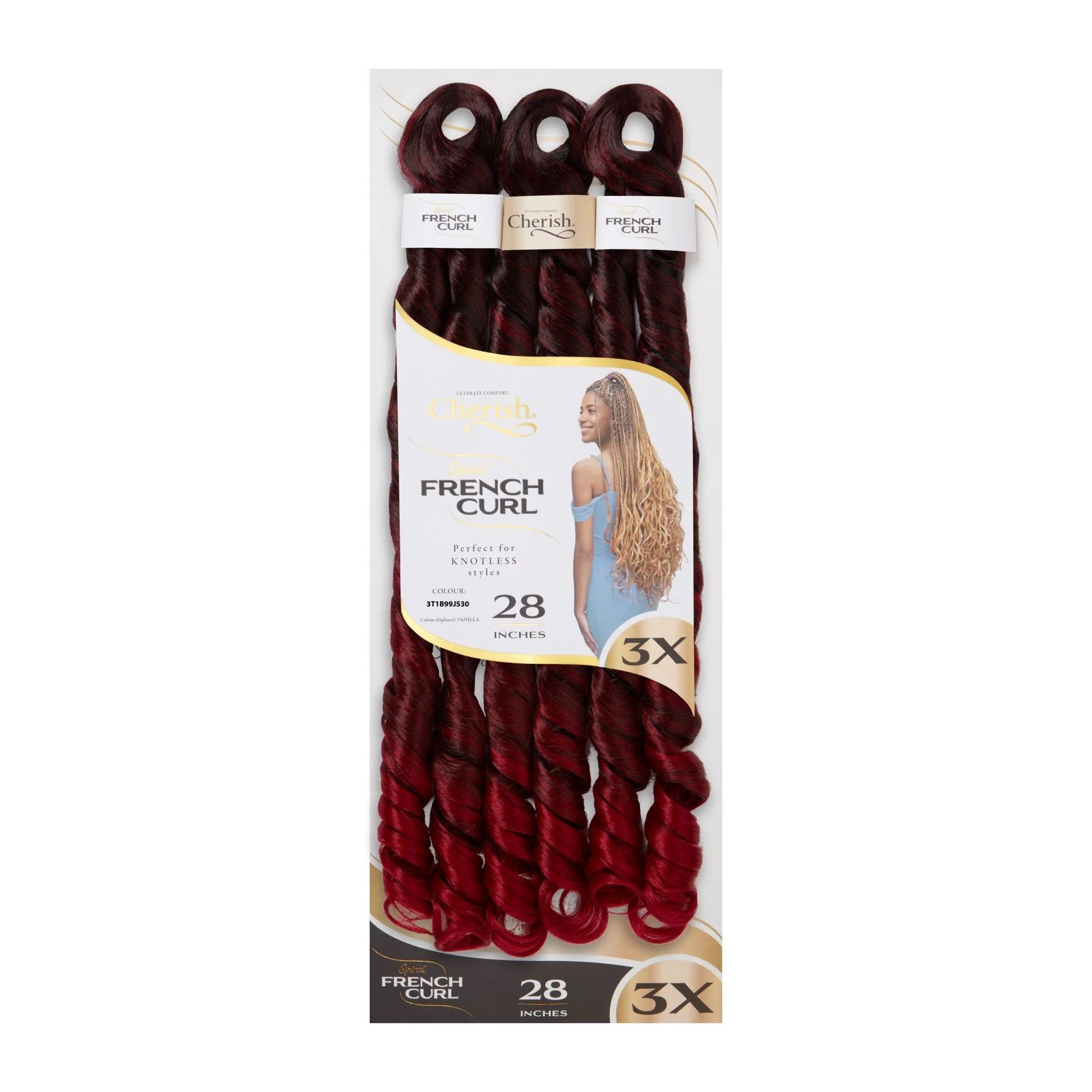 Cherish French Curl 28" 3X Pack