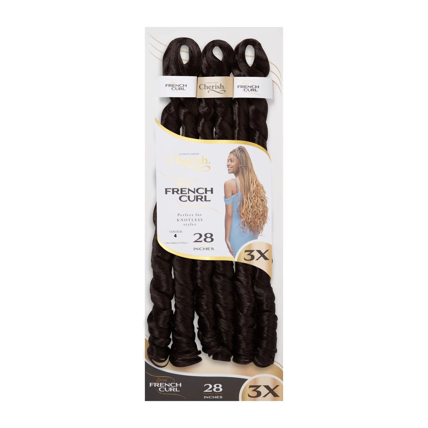Cherish French Curl 28" 3X Pack