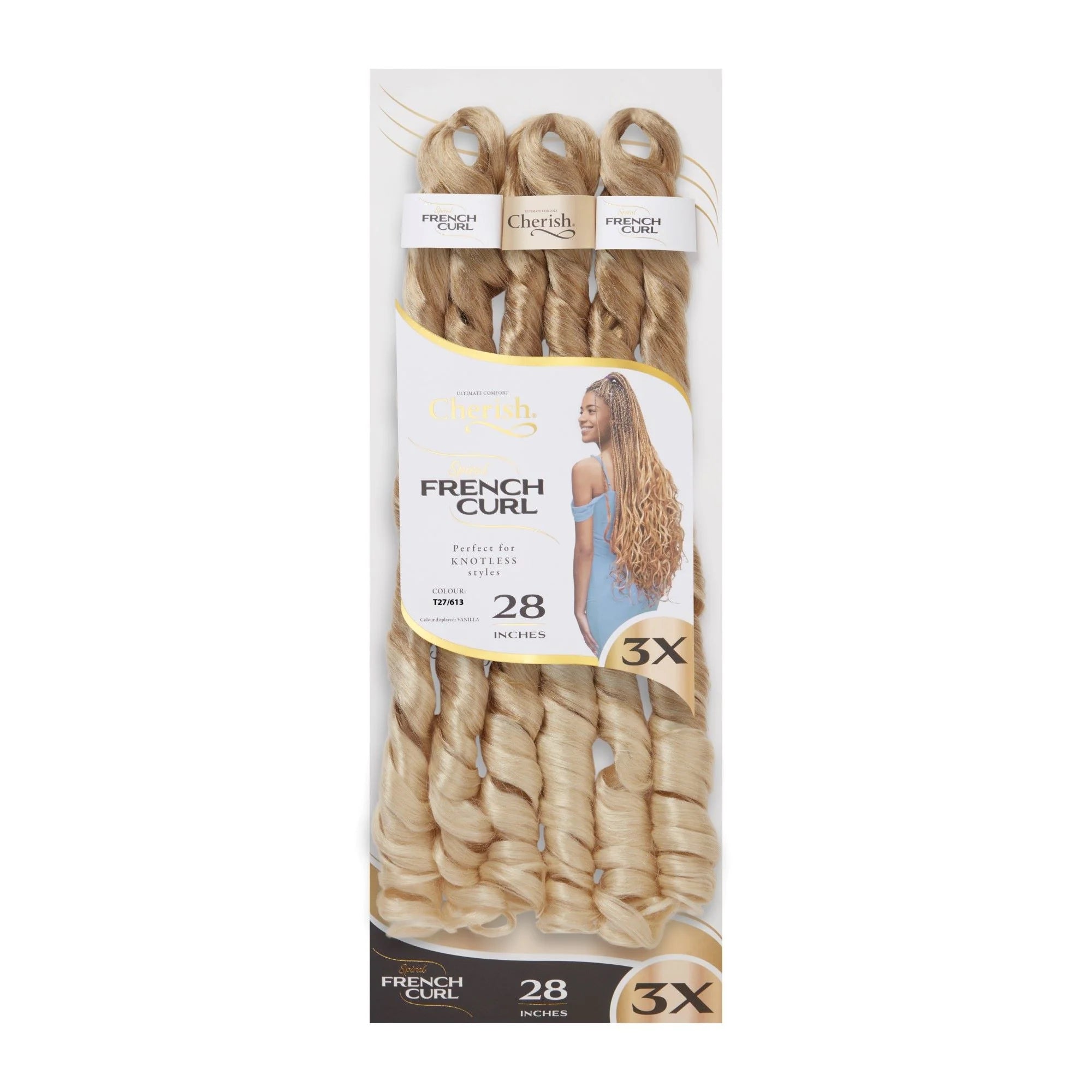 Cherish French Curl 28" 3X Pack