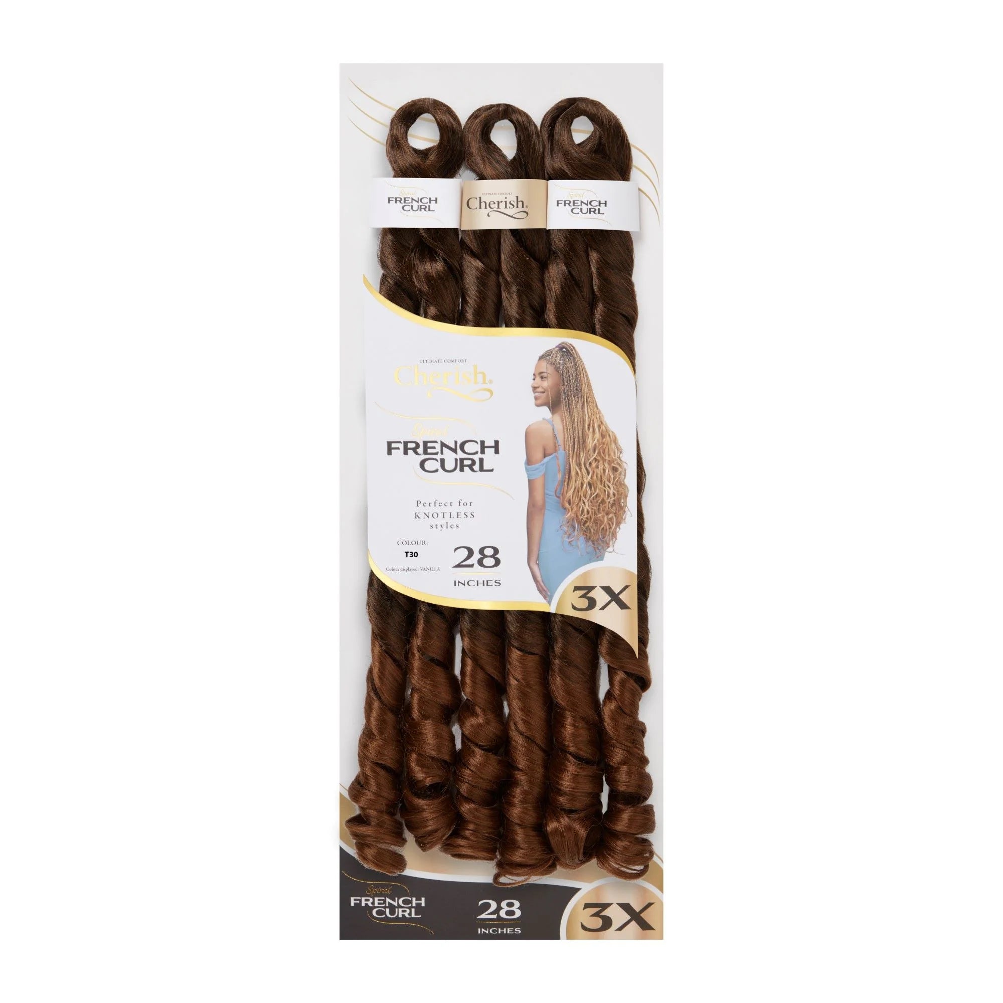 Cherish French Curl 28" 3X Pack