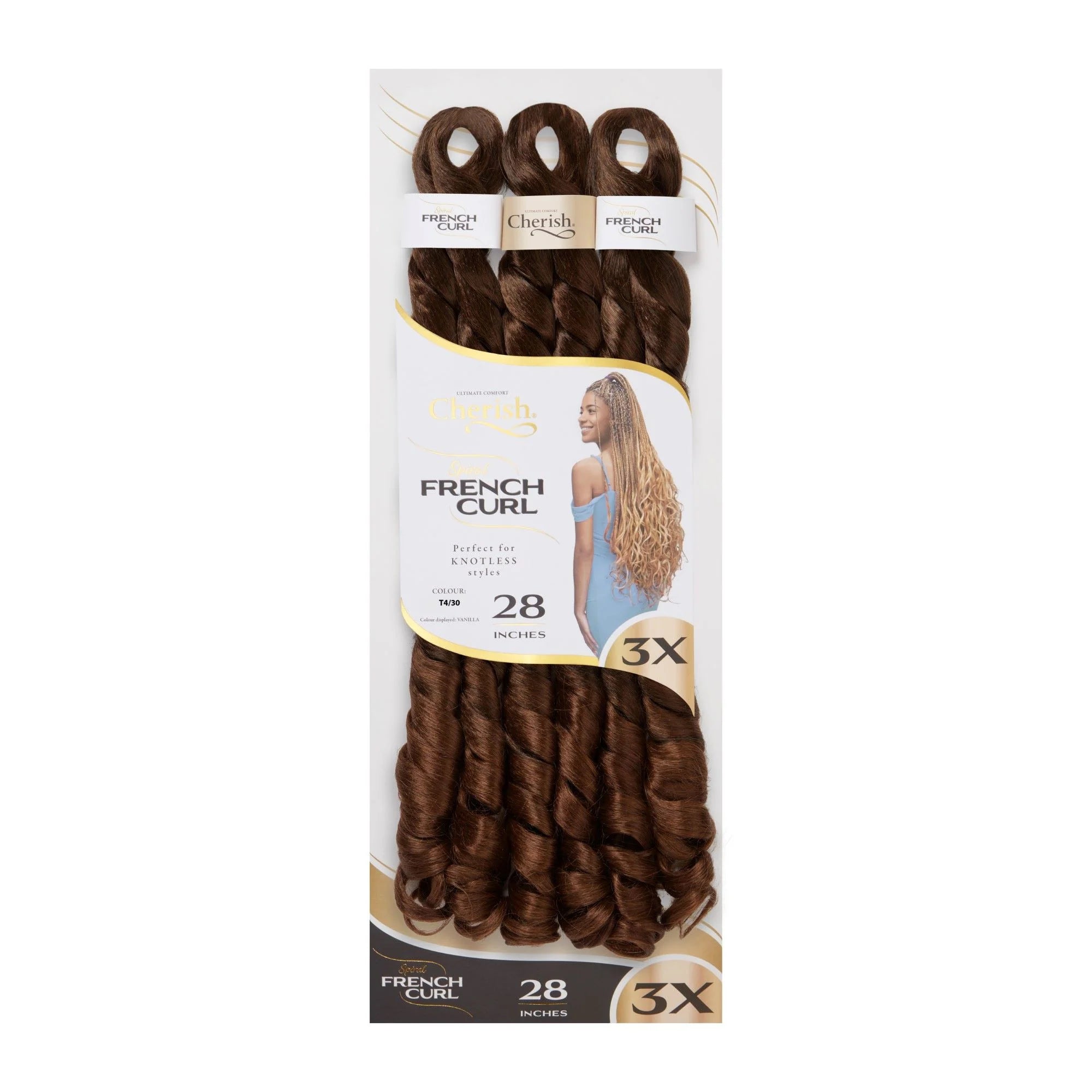 Cherish French Curl 28" 3X Pack