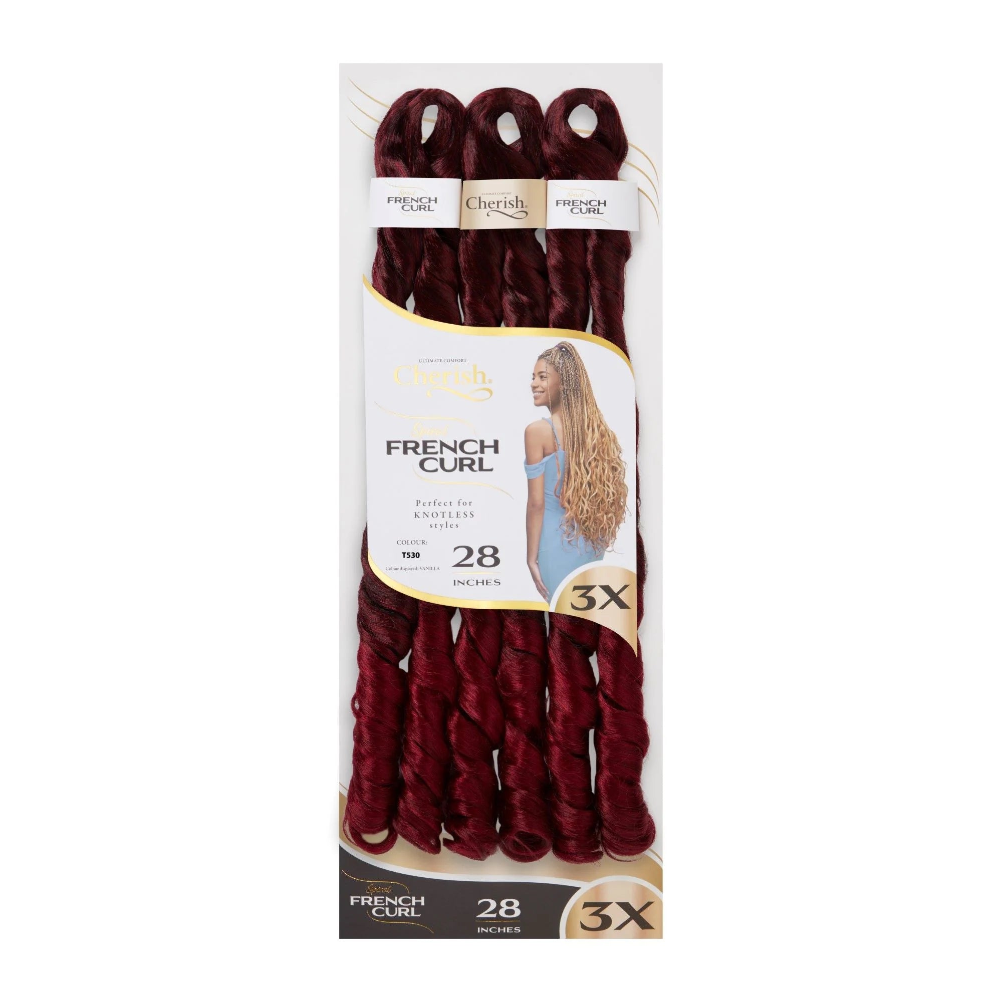 Cherish French Curl 28" 3X Pack