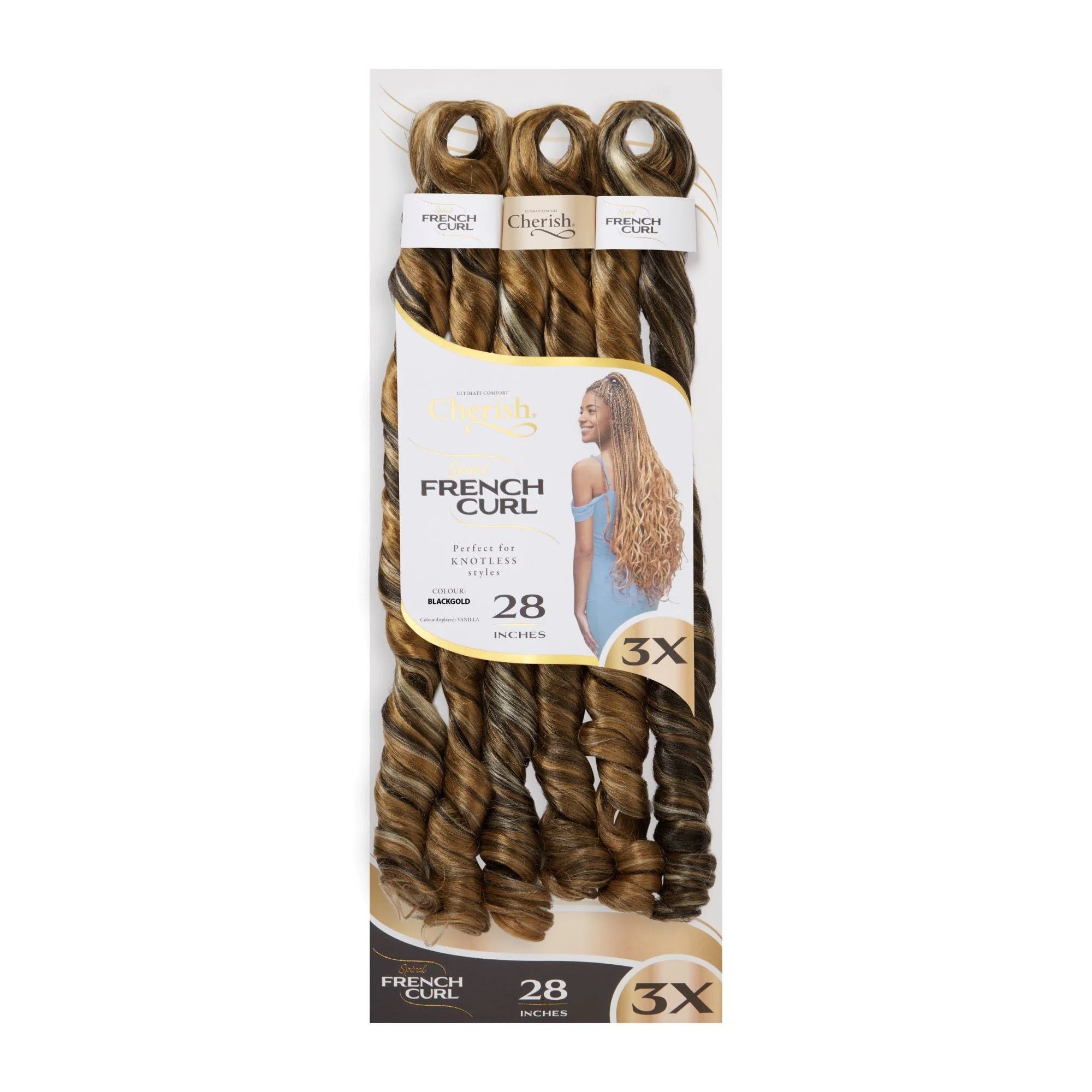 Cherish French Curl 28" 3X Pack