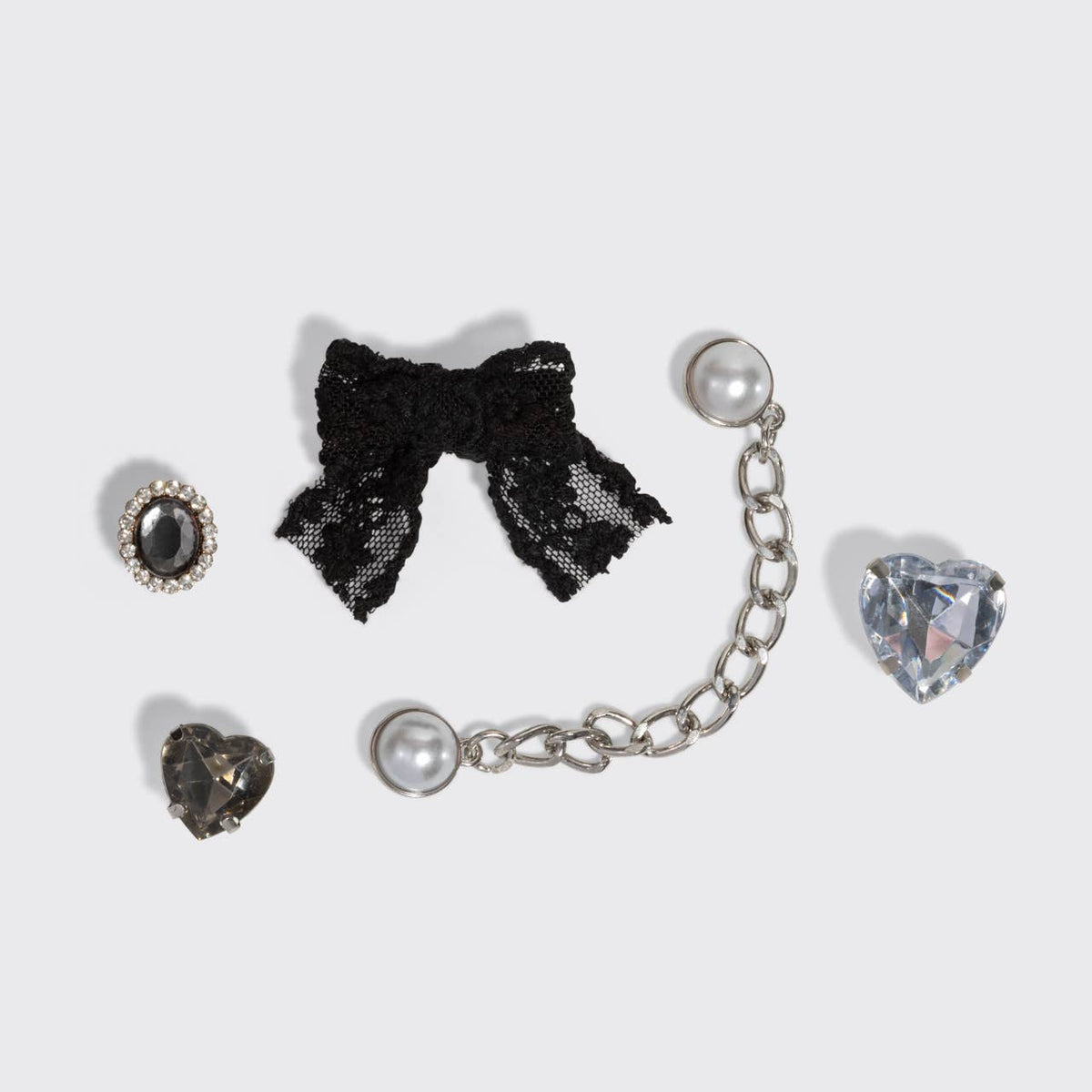 KitschPop™️ Charms 6pc Set - Vintage Black