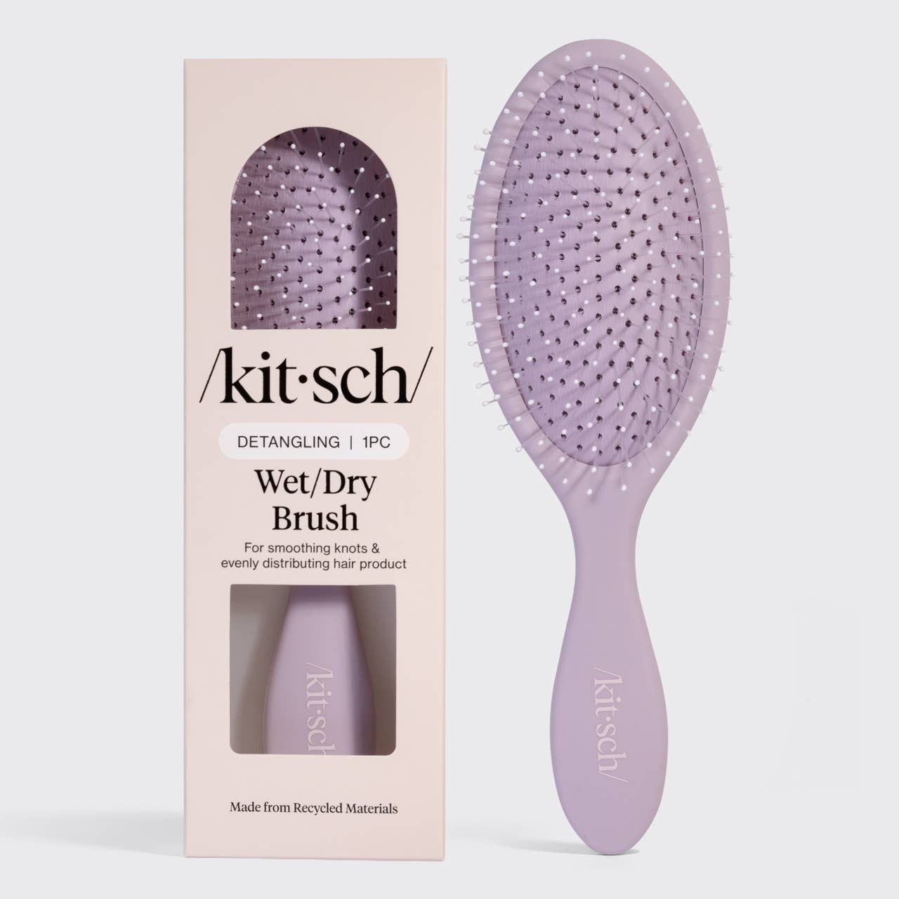 Kitsch Detangling Wet/Dry Brush- Soft Violet