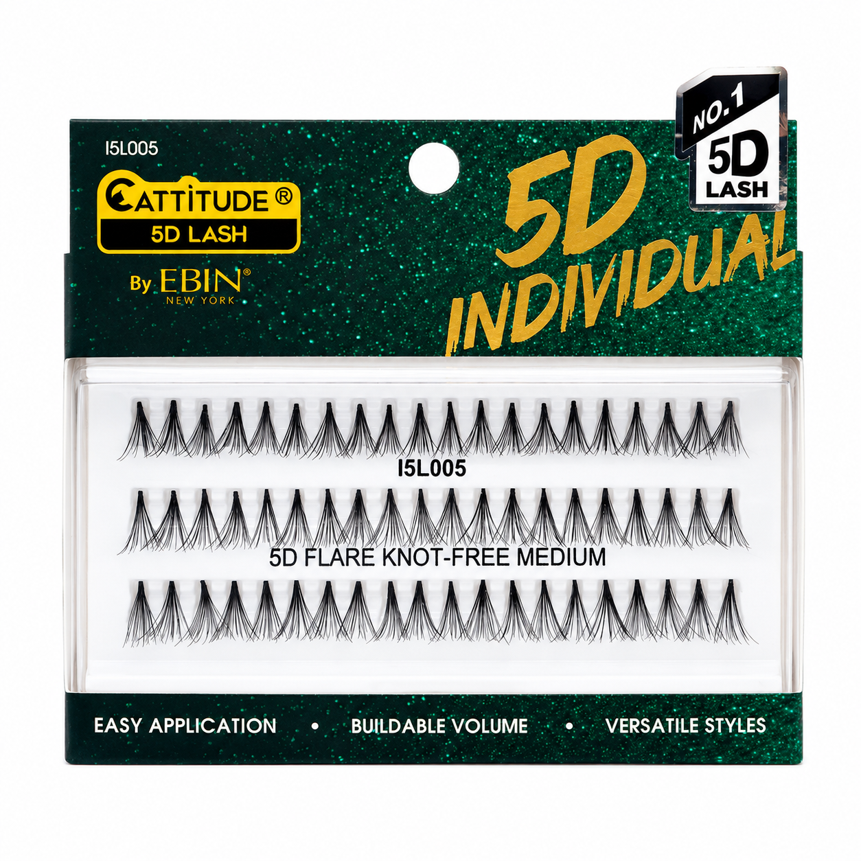 Ebin New York Cattitude 5D Individual Knot-Free Lashes
