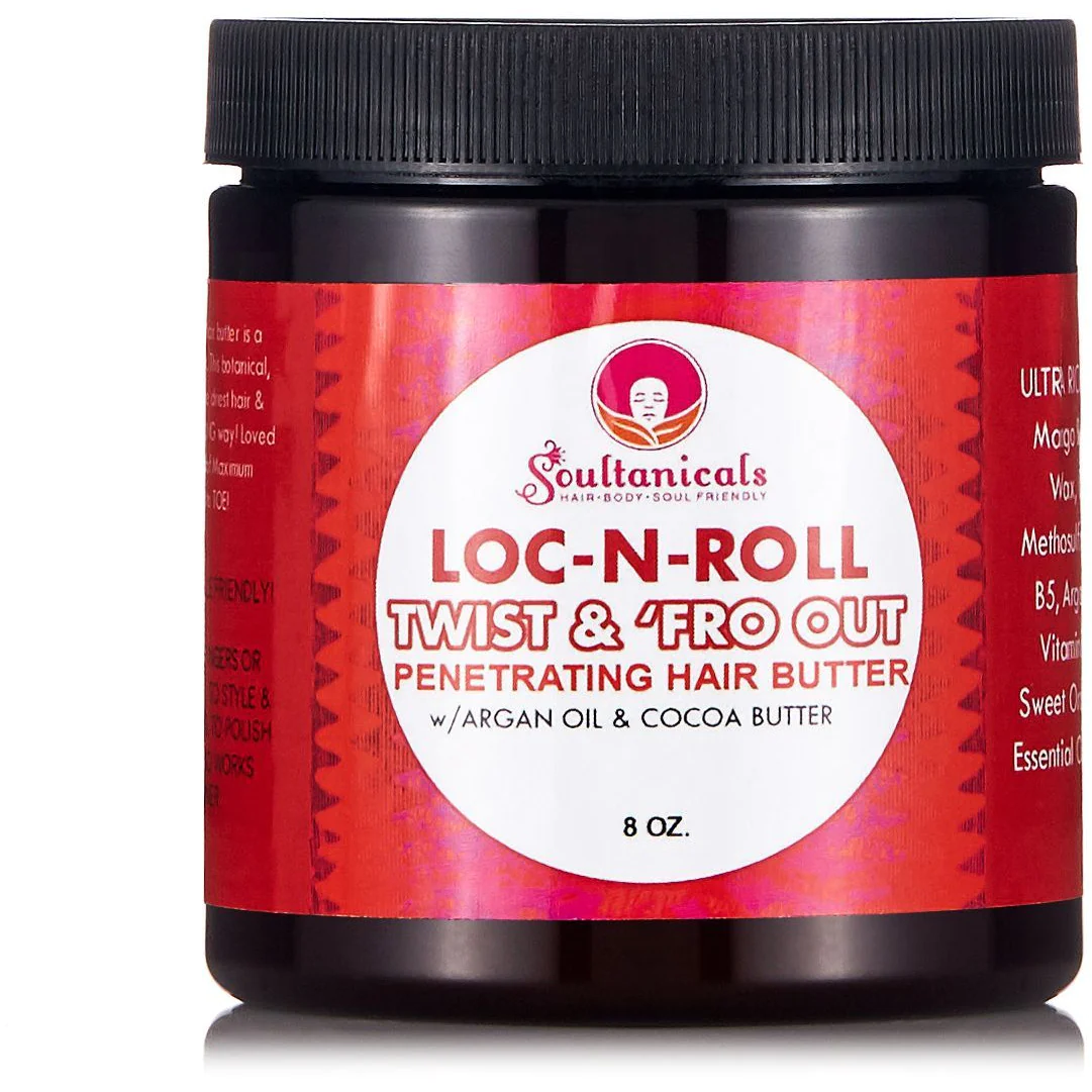 Soultanicals Loc-N-roll Twist & Fro Out Penetrating Hair Butter 8oz