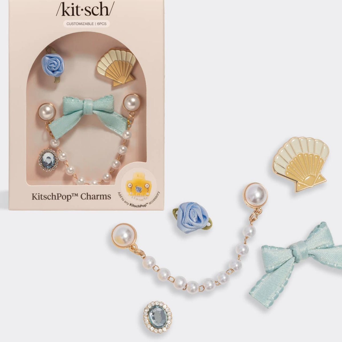 KitschPop™ Charms 6pc Set - Coastal Cottage