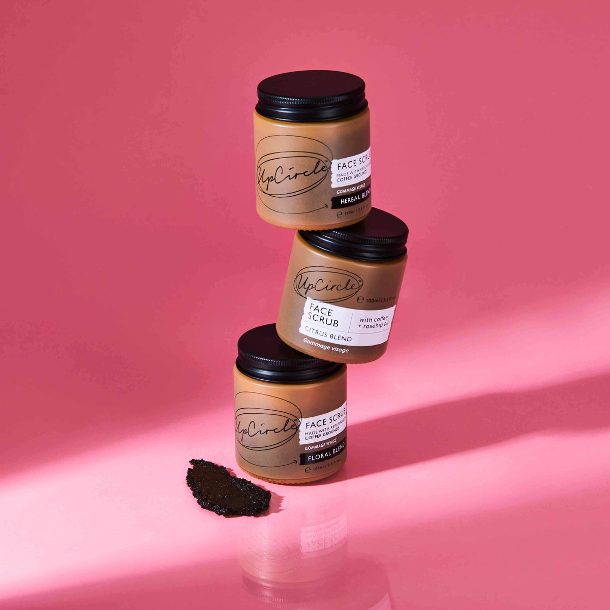UpCircle Face Scrub with Coffee + Rosehip - FLORAL BLEND
