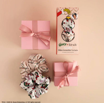 The Grinch x Kitsch Satin PillowScrunchies® in Cindy Lou Who
