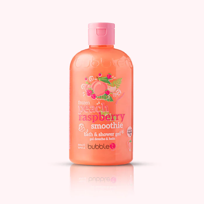 Bubble T Peach & Raspberry Smoothie Body Wash (500ml)