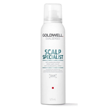 Goldwell Dualsenses Scalp Specialist spray bottle on a white background