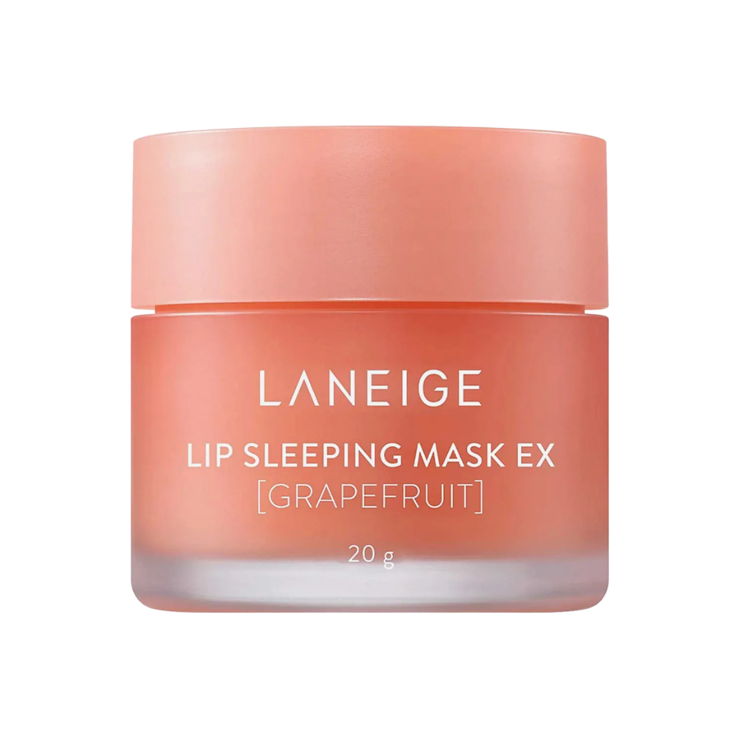 Laneige Lip Sleeping Mask EX Grapefruit on a white background