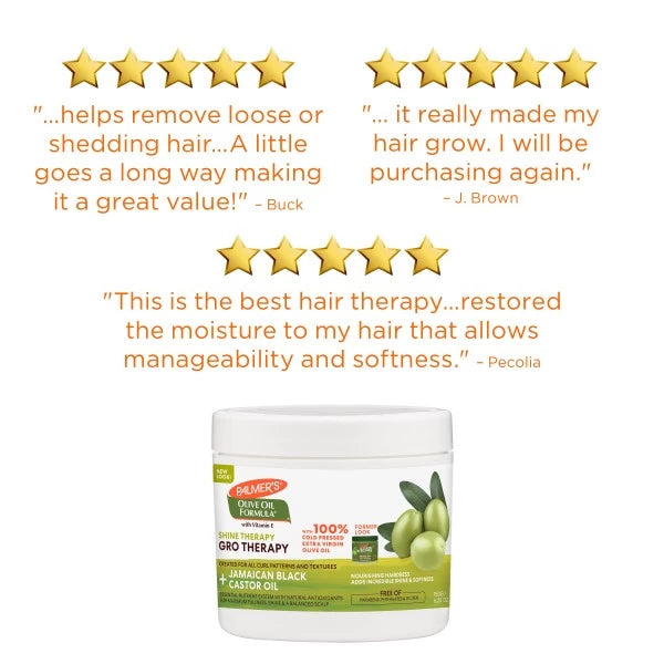 Palmer's Olive Oil Formula Shine Therapy Olive Oil Gro Therapy 8.8oz