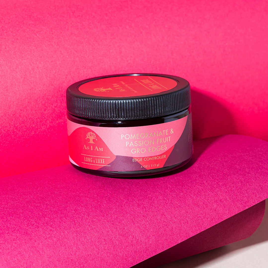 As I Am Long & Luxe Pomegranate & Passion Fruit GroEdges 4oz
