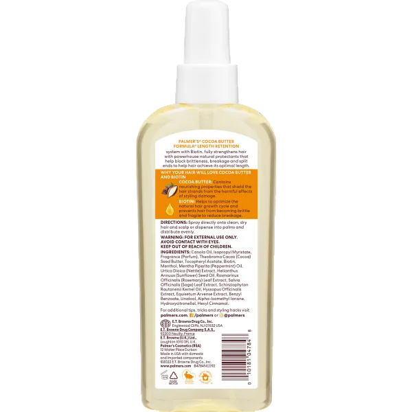 Palmer's Cocoa Butter Formula Length Retention Cocoa Butter Hair & Scalp Oil 5.1oz