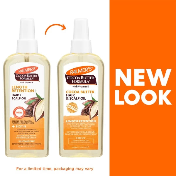 Palmer's Cocoa Butter Formula Length Retention Cocoa Butter Hair & Scalp Oil 5.1oz