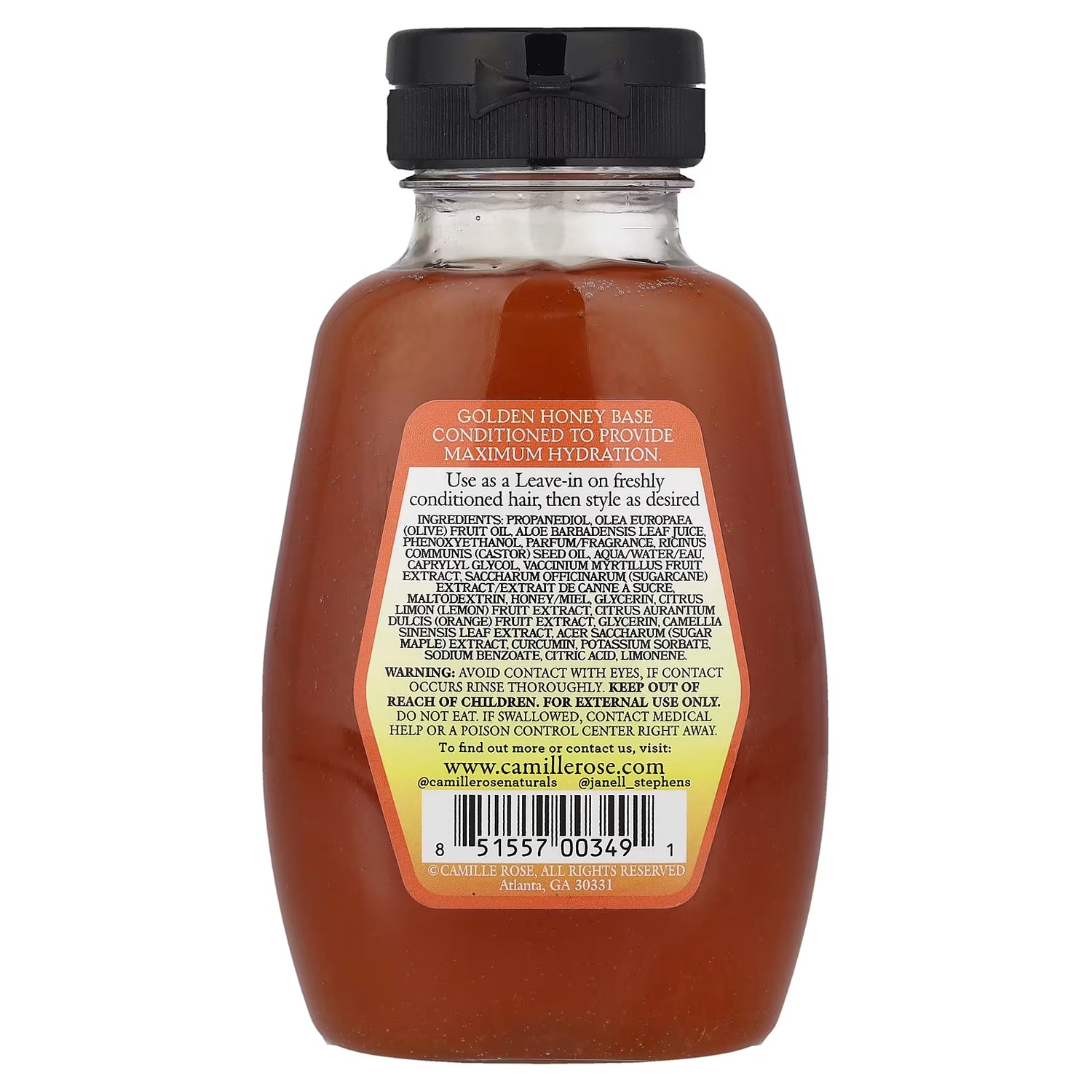 Camille Rose Naturals Honey Hydrate Leave-In 9oz